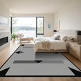 thumbnail image 3 of ODIKA 8'x10' Machine Washable Non-Slip Area Rug, Geometric Gray High Traffic Rug, Gray, 1096042, 3 of 7