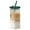 Army Green, variant on Btomtd 12oz Elegant Glass Coffee Cup, Tall Clear Mug for Cafe Style Milk Tea and Latte, High Clarity Glass Cup for Iced and Hot Beverages, Household and Office Clear Cups, Blue