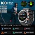 thumbnail image 3 of Reloj inteligente Joautrial Military para hombre con GPS AMOLED de 1,43 pulgadas, 3 of 4