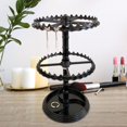 thumbnail image 4 of ZOUSSIQI Earring Organizer Holder,Rotating Hanging Rack,Jewelry Display Stand,Storage Rack for Necklace Vanity Table Earrings Bracelet, 2 Tier in Black CA919-16949, 4 of 7