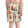 thumbnail image 3 of Cauagu Autumn In The Forest Print Swim Trunks for Men,Youth Boys Swim Shorts Compression Liner Beach Shorts Boys' Swimming Shorts 7-20 Years Bathing Suit-Small, 3 of 7