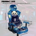 thumbnail image 2 of Whosucclay Panda Starry Night Print Gaming Chair Cover with Armrest Covers 4 Pieces Stretch Racing Computer Chair Slipcover Set Washable Rotating Desk Chairs Protector Cover, 2 of 8