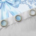 thumbnail image 4 of Feelyou Princess Bow-tie Blue Blackout Curtains Set of 2 (52x84 Each), Vintage Boho Damask Floral Window Curtains, Fairy Tale Bowknot Curtains and Drapes, Curtains and Drapes Decor, 4 of 6