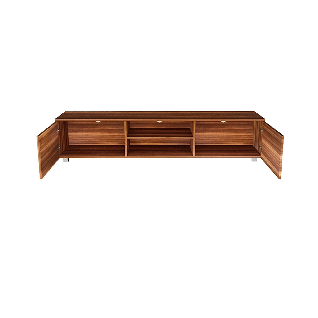 Irene Inevent TV Stand with 2 Doors for TVs up to 70", Brown