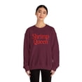thumbnail image 4 of Shrimp Queen Sweatshirt Gifts Crew Neck Shirt Long Sleeve Unisex, 4 of 5