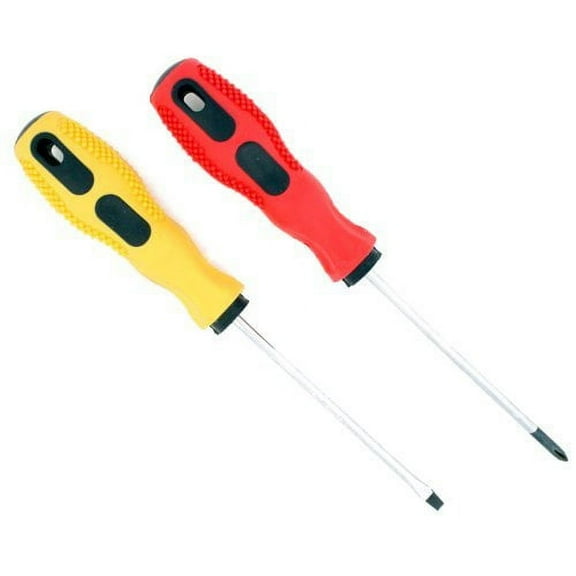 Wideskall 2 Pcs 3" inch Mini Screwdriver Set - #0 Phillips Head   1/8" Flat Head