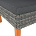 thumbnail image 4 of vidaXL Corner Sofa Poly Rattan and Solid Eucalyptus Wood, 4 of 5