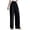 *Black, variant on ClodeEU Women Office Wide Leg Dress Pants, Elastic Waist Slacks Pleated Front Trousers for Work Gray,Womens Plus L