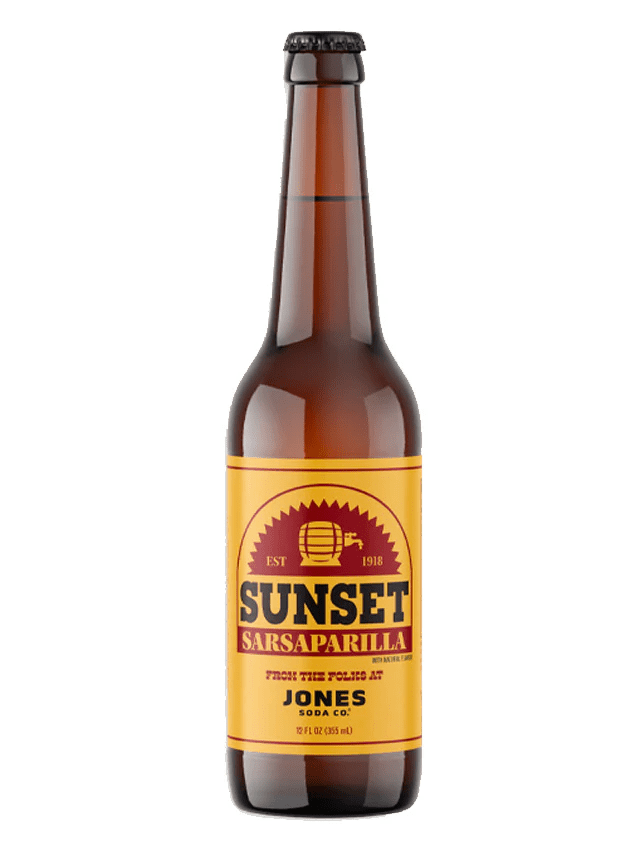 Jones Soda Co. Sunset Sarsaparilla, 12 fl oz, 12-count