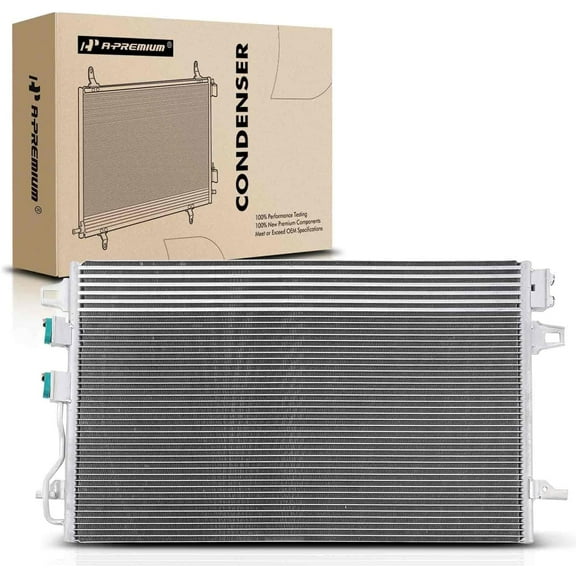 A-Premium Air Conditioning A/C Condenser Compatible with Chrysler Town & Country 2005-2007 & Dodge Caravan, Grand Caravan 2005-2007, Replace# 68059739AB