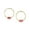 Pink, variant on 1928 Jewelry 14K Gold Dipped Rectangle Crystal Hoop Stainless Steel Post Earrings (Pink)