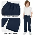 thumbnail image 4 of Resinta 4 Pack Boys Fleece Jogger Sweatpants with Pocket Drawstring Soft Youth Active Athletic Jogger Pants for 5-16 Years, 4 of 7