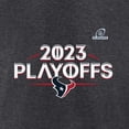 thumbnail image 4 of Men's Fanatics  Heather Charcoal Houston Texans 2023 NFL Playoffs Ready T-Shirt, 4 of 4