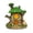 Green, variant on Guodhu Fairy Tale Mushroom Castle Resin Figurine Statue Mixed Material Cute Design for Garden Fairy Terrarium Miniature Landscape(Brown)