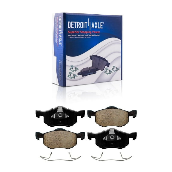 Detroit Axle - Front Brake Pads for Ford 01-07 Escape, 01-06 Mazda Tribute, 05-07 Mercury Mariner, Ceramic Brake Pads 2001 2002 2003 2004 2005 2006 Replacement