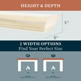 thumbnail image 6 of Mantels Direct Colton 72" Floating Wood Fireplace Mantel Shelf - Unfinished, 6 of 7