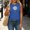Blue, variant on Women's Cactus Graphic Tee Crew Neck Short Sleeve Regular Fit Casual Lightweight Summer Top