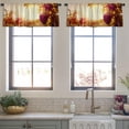 thumbnail image 4 of LALILO Kitchen Curtain Valance Vineyard Sunset Wine Vineyard Rod Pocket Window Curtain 52"x 18" Set of 2, 4 of 7