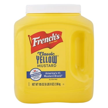 French's Mustard Jar, Classic Yellow, 105 Ounce, 3 Pack