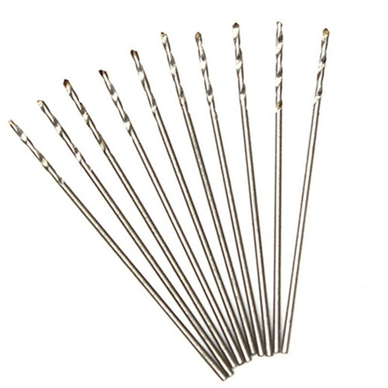 20 Pcs Mini Micro Twist Drill Bits 0.5mm-3mm w/ Aluminum Hand Drill Keyless Chuck