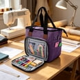 thumbnail image 4 of Gumesh Small Portable Yarn Storage Bag for Knitting Kit, Crochet Tote Organizer for Accessories & Supplies (Bag Only), 4 of 5