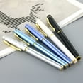 thumbnail image 4 of 0.5mm Luxury Ballpoint Pen with Golden Trim Elegant Signature Pen Gift for Colleague Student Executive Office Business Men Lady, 4 of 16