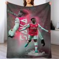 thumbnail image 4 of Bukayo Saka Manta de franela anti-pilling, suave, ligera, esponjosa y acogedora de lujo para hogar y cocina – Perfecta para niños y adultos,127 cm × 177.8 cm, 4 of 6