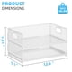 thumbnail image 5 of Organizador de Papel Marbrasse de 2 Niveles con Malla y Asa - Blanco, 5 of 6