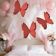 thumbnail image 4 of Yunuuuoa Butterflys Veils Window Decoration for Wedding Party Festival Outdoor Courtyard Scene Arrangement DIY Floral Decor with Hanging Bracket, 4 of 6