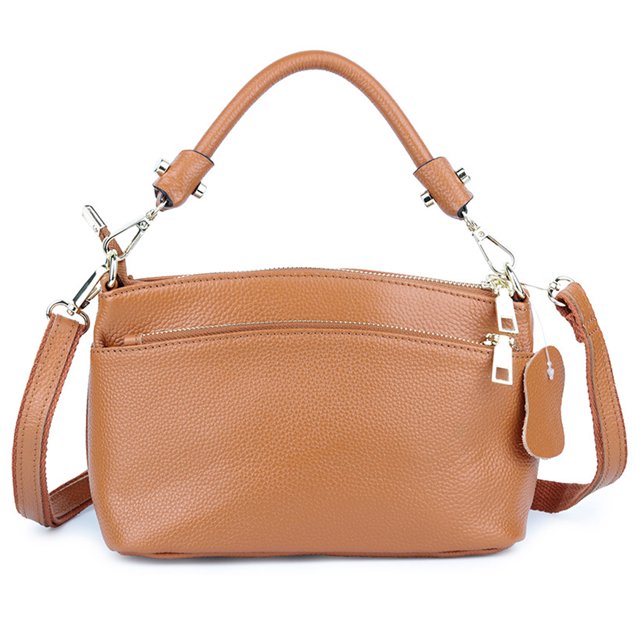 Bolso pequeño de lujo de cuero genuino bandolera con asa superior bolsos de hombro para mujer