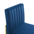 thumbnail image 7 of Tufted Side Dining Chair, Velvet, Metal Steel, Gold Blue Navy, Modern Contemporary Urban Design, Kitchen Room Cafe Bistro Restaurant Hospitality, 7 of 7
