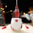 thumbnail image 1 of Colgante de gnomo de Navidad sombrero de asta decoración de fiesta de Navidad de gnomo de Navidad, 1 of 4