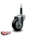 thumbnail image 2 of 3.5 Inch Black Poly Wheel Swivel 3/4 Inch Expanding Stem Caster SCC, 2 of 2