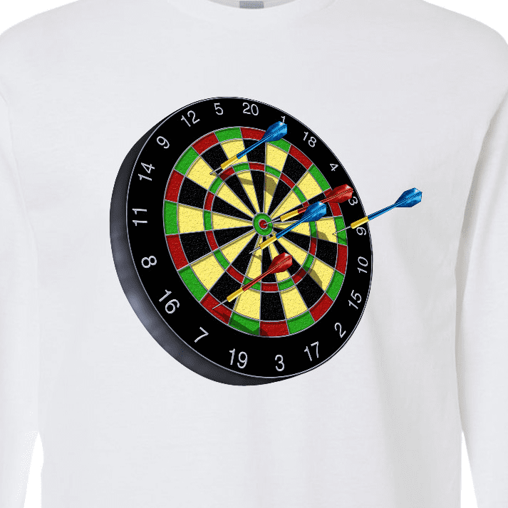 Inktastic Dart Board Long Sleeve T-Shirt