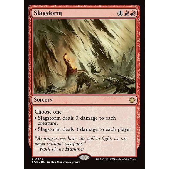 MtG Foundations Rare Slagstorm #207