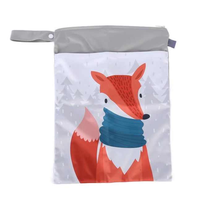 Bolsa impermeable y lavable para pañales, con doble cremallera, para viajes, playa, piscina y ropa sucia ES006-QW41