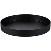 Metal Tray Trays For Organizing Black Storage Coffee Table Decor Circular Round Serving