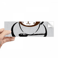 thumbnail image 1 of Coffee Cup Illustration Lovely Cat Pattern Rectangle Bumper Sticker Notebook Window Decal, 1 of 1