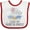 White and Red, variant on Inktastic I Love My Aunt and Cute Uncle Elephants in Night Sky Boys or Girls Baby Bib