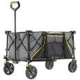 thumbnail image 1 of Gorilla Carts Collapsible Folding Wagon Cart, 7 Cu Ft Bed, 150 lb Load Rating, Gray, 1 of 11
