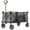 Gray, variant on Gorilla Carts Collapsible Folding Wagon Cart, 7 Cu Ft Bed, 150 lb Load Rating, Black