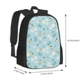 thumbnail image 3 of Daiia Bee Flower Backpack for Men and Women -Durable Backpack Large Capacity, Water-Resistant Bag with Adjustable Straps and Laptop Compartment, 3 of 9