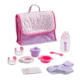 thumbnail image 3 of 10 Piece Deluxe Diaper Bag Gift Set | Feat. 13 Realistic Smiling Baby Newborn Doll | La Newborn - JC Toys | All Vinyl | Washable | Ages 2+, Pink, 3 of 5