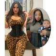 thumbnail image 5 of YIANNA Waist Trainer for Women Underbust Latex Sport Girdle Corsets Cincher Hourglass Body Shaper Black 3x-large, 5 of 7