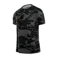 thumbnail image 3 of Homeyce Men's Camo Shirts Short Sleeve Button Camo Shirt Lightweight Slim Fit Camouflage T Shirts Crew Neck Big and Tall Top Shirts,Black L, 3 of 5
