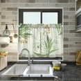 thumbnail image 7 of Leaves Pattern Kitchen Curtains 2 Panels UV Protected Tier Curtains, Half Window Curtains Kitchen Tiers for Guest Room Bathroom Sink Laundry Room Basement,24 x 27 Inch, 7 of 7