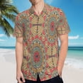 thumbnail image 5 of High Quality Hawaiian Shirts for Men Short Sleeve Aloha Beach Shirt Floral Summer Casual Button Down Shirts Blouses EQ7DEL, 5 of 7