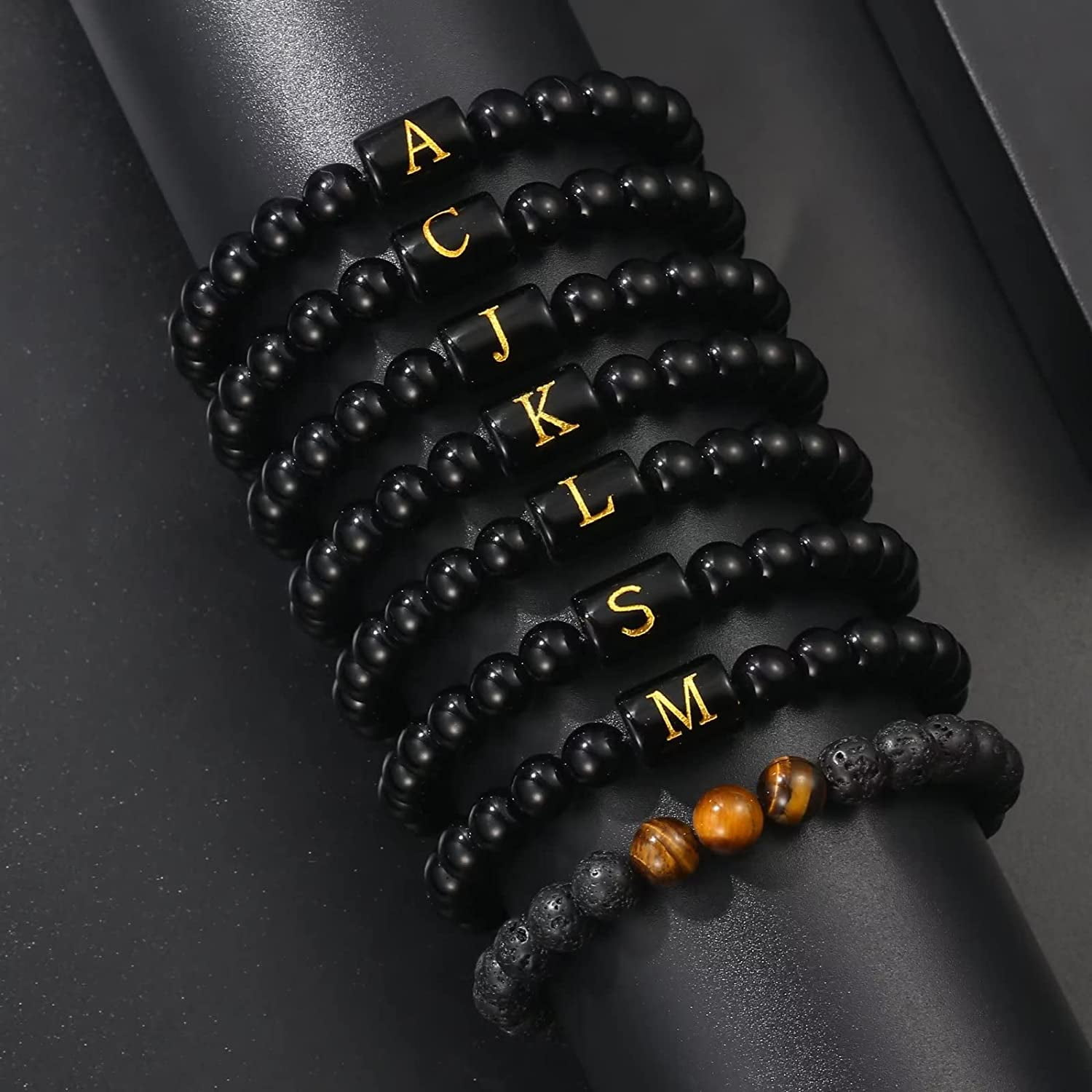 Adjustable Lava Rock Stone Essential Oil Diffuser Bracelet Braided Rope  Stone Yoga Beads Bracelets For Men Women Style E - | Fruugo UK