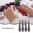 thumbnail image 3 of Raindrops 120Pcs Metal Bead Caps with Bead Separator Design for Secure Jewelry Making, 3 of 6