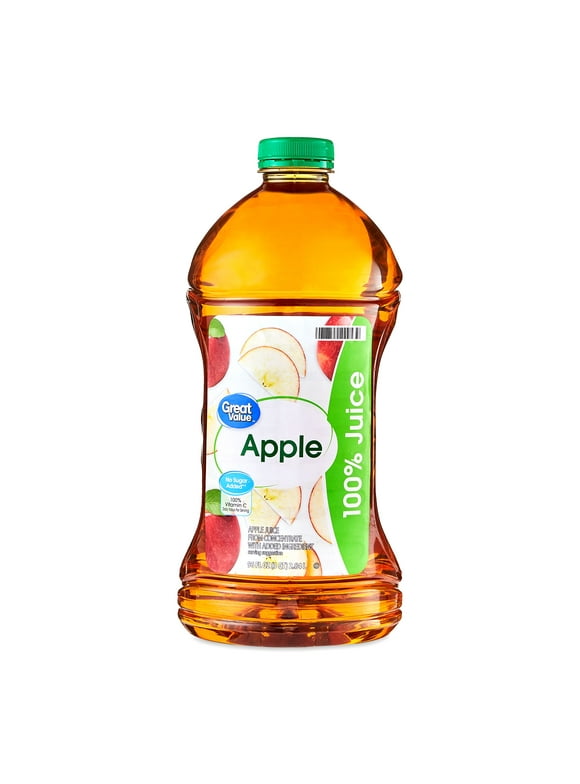 Great Value 100% Apple Juice, 96 fl oz
